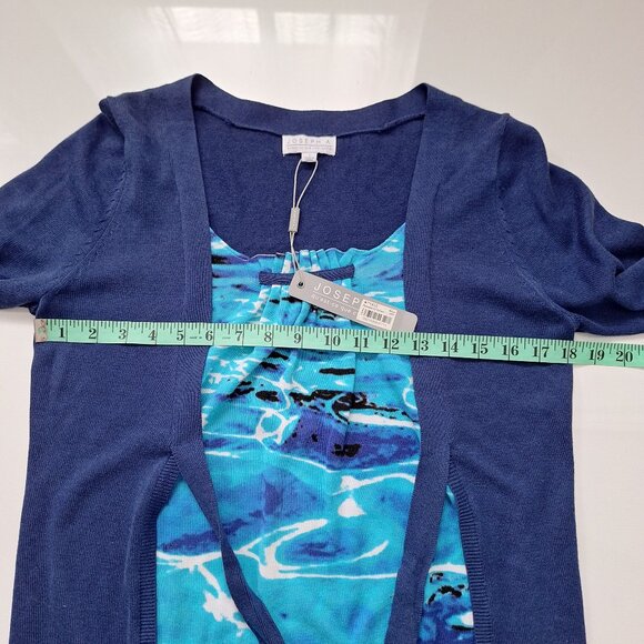 Joseph A Blue Cotton Blend Sweater NWT - Picture 5 of 8